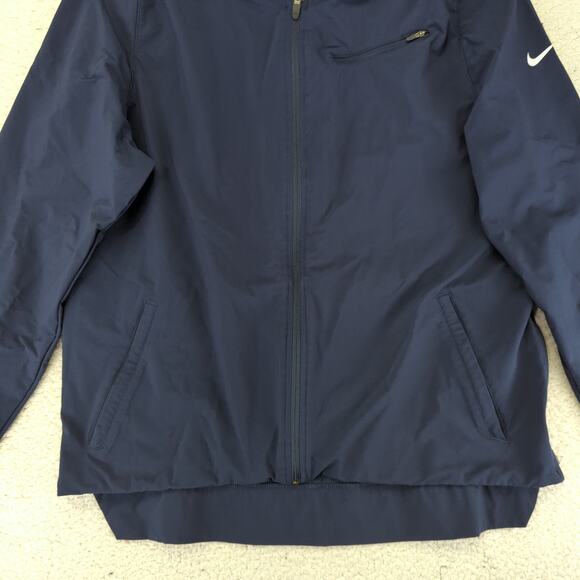 Nike Basketball Hyper Elite Dri-Fit Jacket Vented Bomber Navy Blue Men's Size XL - Picture 4 of 9